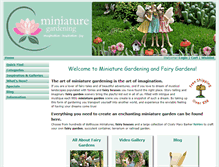 Tablet Screenshot of miniature-gardening.com